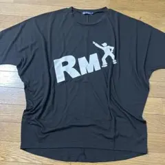 リトモス　RM ロゴプリント ブラック Tシャツ
