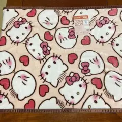 ハローキティ ハーフケット 毛布 ひざ掛け ハート ピンク 新品 未使用