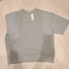 新品 GU スウェT 5分袖 グレー XXL