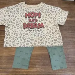 ヒョウ柄 Tシャツ 100cm UNIQLO 車柄　7部丈ズボン 110 セット