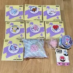 BT21 缶バッジ 7個セット　+ クッキー　クッションマスコット　マスコット