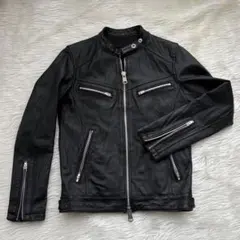 【mさま専用】JACKROSE 羊革 レザージャケット シングルライダース