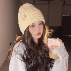 ニット帽ブラック