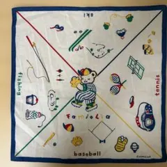 平成レトロ 30年前のファミリア スポーツデザイン ハンカチ