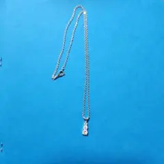 シルバー 3ストーン ペンダント ネックレス