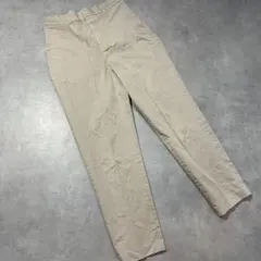 i1017 ビームスハート スラックス テーパードパンツ　きれいめ　S ベージュ