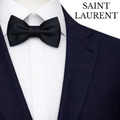 【箱付き】SAINT LAURENT サンローラン　蝶ネクタイ　黒　タグ付き