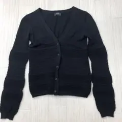 NINE ナイン　ジャガード　カーディガン　ブラックのサムネイル