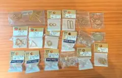 ハンドメイド材料(空枠、ガラスボールなど)詰め合わせ