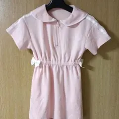 PUPIL HOUSE☆ハーフジップ ワンピース ピンクのサムネイル