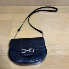 H&M 型押しショルダーバッグ