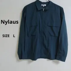 ・【Nylaus】リングジップ シャツジャケット Lサイズ　ライナスのサムネイル