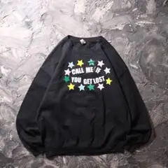 GILDAN スウェット　CALL ME IF YOU GET LOST 星