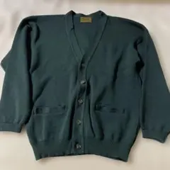 RONO ダークグリーン Vネックカーディガン