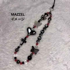 ビーズストラップ　携帯ストラップ　MAZZEL