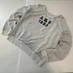 アバクロ スウェット トレーナー グレー ラグラン アバクロンビー