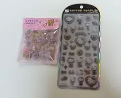 サンリオ ハローキティ COTTON PUFFY シール 2点セットのサムネイル