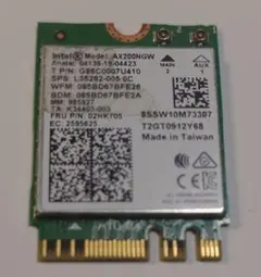Intel AX200NGW Wi-Fi 6 拡張カード①