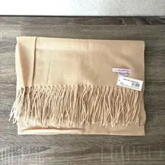 【新品】　nouvelle pachemire ベージュ　大判ストール