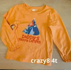 crazy8 長袖カットソー 4T オレンジ クレイジー8