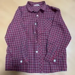 ファミリア　ファミリアチェックブラウス　120