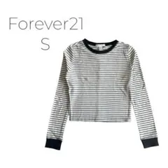 Forever21 ストライプ 長袖Tシャツ S ボーダー フォーエバー21