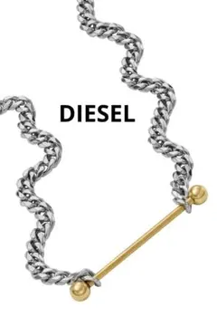 ☆ DIESEL 美品 チェーン ネックレス DX1409 ユニセックス 保存袋のサムネイル