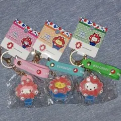 サンリオ ミャクミャク なりきり キーホルダー　マイメロ プリン ポチャッコ