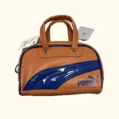 PUMA ハンドバッグ オレンジ/ブルー ボストンバッグ