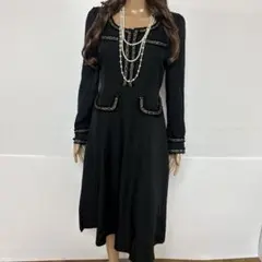 HANBAOFUSHI ♡大人気ブラックデザインワンピース L