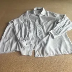 シャツ ラメ×グレー シースルーのサムネイル
