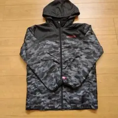 アウトドア フード付きジャケット グレー・カモフラージュ