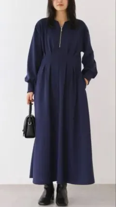 新品タグ付きLAVEANGE⭐️ウエストタックワンピース