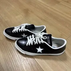 ALL STAR ブラック/ホワイト レザースニーカー