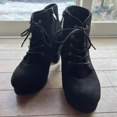 ブーツ　レディース　編み上げ