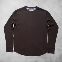 GAP サーマルカットソー ブラウン ワッフル ロンT レディース 古着のサムネイル