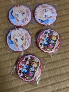 アイカツスターズ イオン チェスクッキー 缶バッジ 香澄真昼 アイカツ
