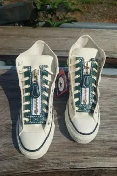 コンバース（ハイカット）用、ジッパーユニット 本革