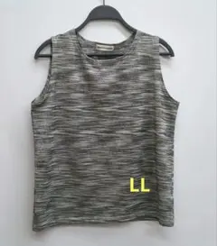 ノースリーブトップス グレー系 LL