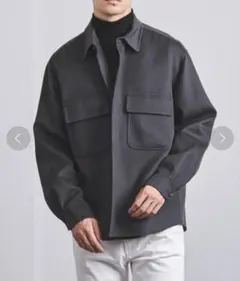 美品　UNITED ARROWS リバー ウーステッド CPOシャツ