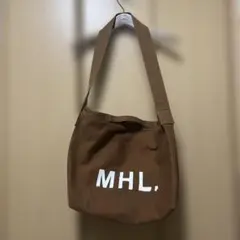 MHL, ブラウン ショルダー トートバッグ