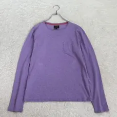 ビームス【M】紫系 長袖Tシャツ ポケット シンプル ストレッチ 春夏 スポーツのサムネイル