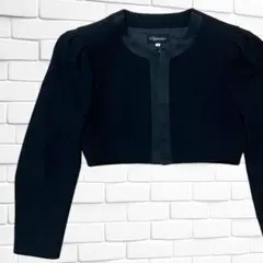 ブラックフォーマル ノーカラージャケット