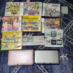 ニンテンドー3DS LL 本体 ピンク シルバー