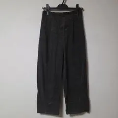 GU　ジーユー　コーデュロイバレルレッグパンツ　ブラウン　Brown　Sサイズ