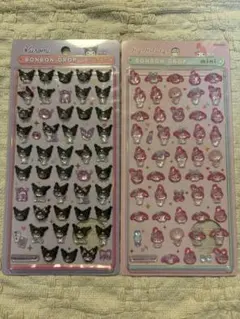 【国内正規品】ボンボンドロップシール サンリオミニ 2枚セット クロミ マイメロ