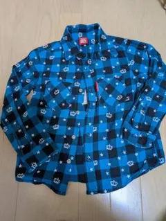 BABY DOLL 長袖シャツ 120cm チェック柄