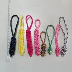 ハンドメイド パラコード　ジッパータブ　8本セット