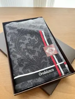 【新品】Orobianco メンズ ハンカチ ペイズリー柄 三越 ギフト 箱付きのサムネイル