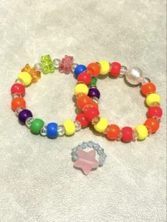 子供アクセサリー［ブレスレット・リング］セット